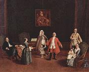 Portrat einer venezianischen Familie Pietro Longhi